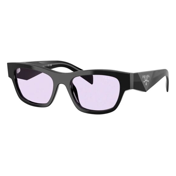 NEW PRADA PRB09S 16K40J BLACK PURPLE SUNGLASSES PRADA PR B09S 16K40J - Picture 1 of 3